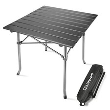 Tavolo pieghevole alluminio per campeggio per interni e esterni 70 x 70 x 70 cm