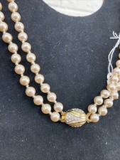 Collana Perle Doppio Filo Vintage