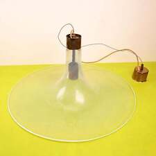 lampadario a campana in vetro optical