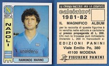 FIGURINA CALCIATORI PANINI 1981/82 - NUOVA/NEW N.244 MARINO - NAPOLI