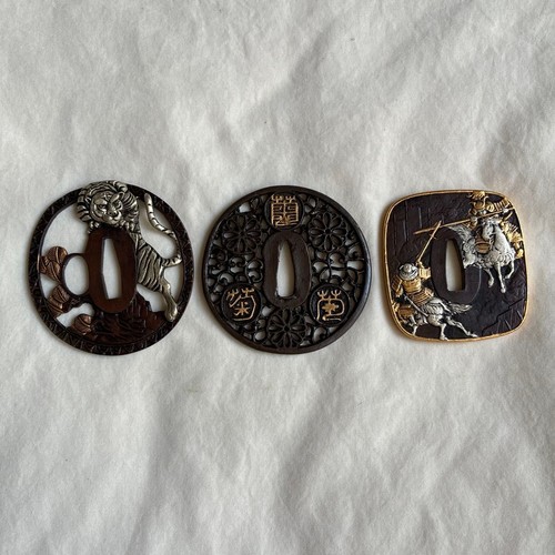 Set giapponese tosogu tsuba - tosogu,