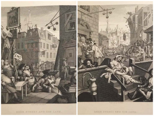 1840 hogarth 2 antiche - w.,