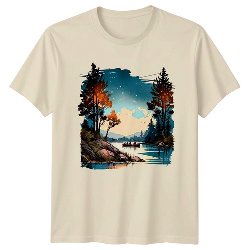 Shirt lago canoa avventura - lago,
