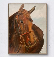 Quadro ritratto cavallo Mary