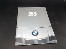 DEPLIANT AUTO VINTAGE BMW 630CS 633 CSI 1978 ITALIANO DATI TECNICI 44 PAG 