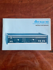 Manuale istruzioni vintage DBX