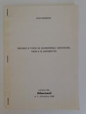 ALDO MARRONI - DELIRIO E VIZIO