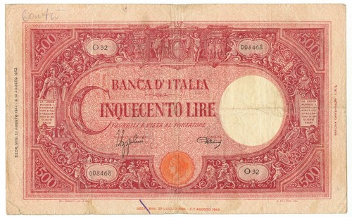 500 lire barbetti grande - lire,