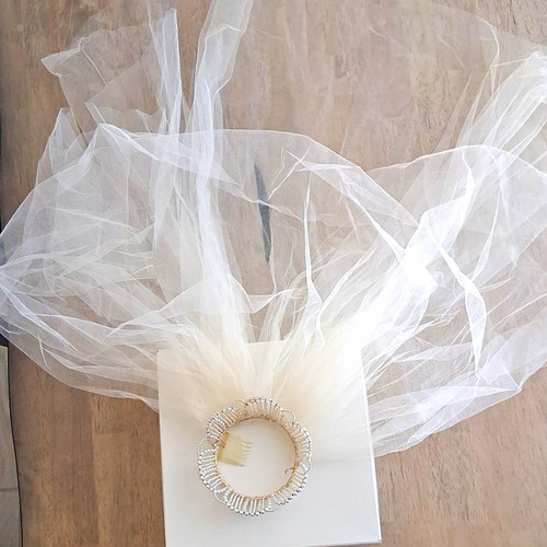 Diadema sposa bianca con - bianca,