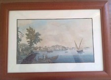 Napoli Tempera Anni 60 Con Cornice E Vetro