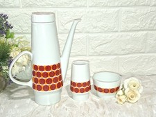 1980 FREIBERGER PORZELLAN CAFFETTIERA LATTIERA ZUCCHERIERA CIOTOLA