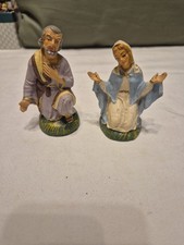 presepe salpa Lucca Madonna e san Giuseppe anni 50 uomo cm 8.5 