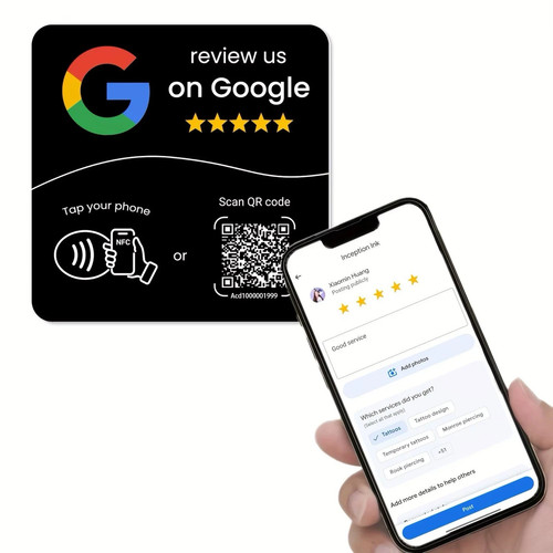 Google review nfc tag - review,