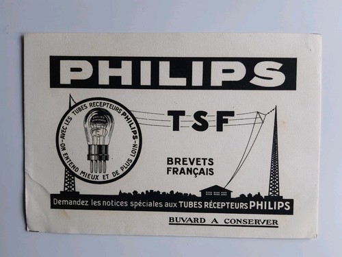 Buvard vintage philips radio - buvard,