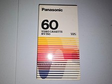 Videocassetta SIGILLATA Panasonic VHS NV-T60 1982 vuota nuova con scatola