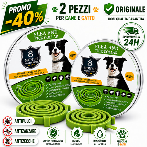 2pz collare antipulci - 2pz,