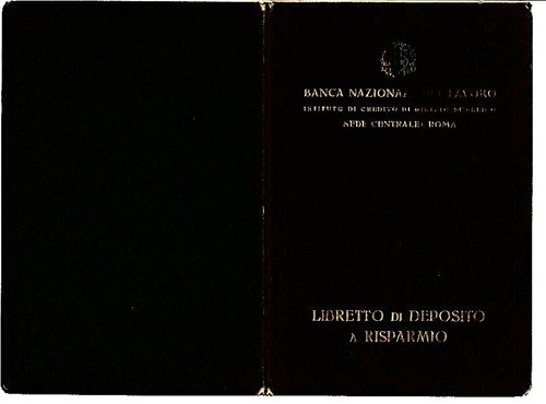 Libretto risparmio bnl 1940 - bnl,