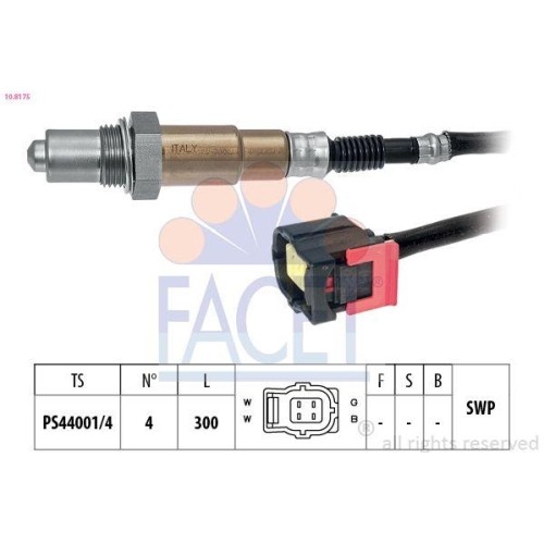 Sonda lambda facet 8175 - sonda, 10.8175