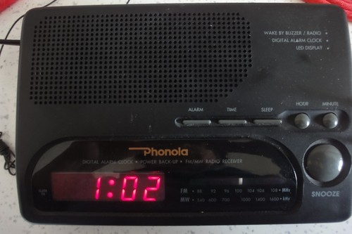Radio sveglia phonola - radio, snooze