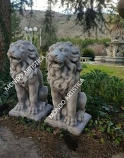 LEONI COPPIA LEONE SEDUTO DA