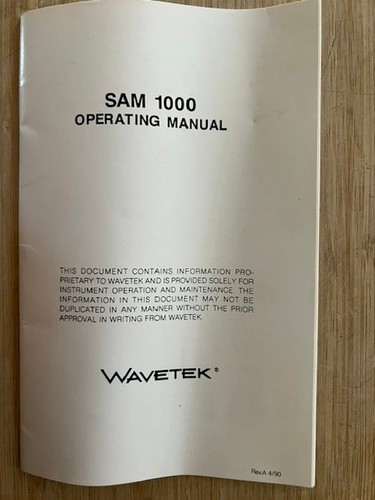 Wavetek sam 1000 misuratore - 1000,