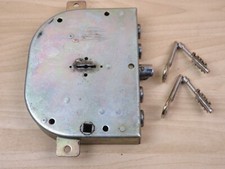 vecchia SERRATURA DA INCASSO per porta chiusura CASSAFORTE maniglia con 2 chiavi