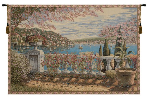 Giardino sul lago - sul, arazzo