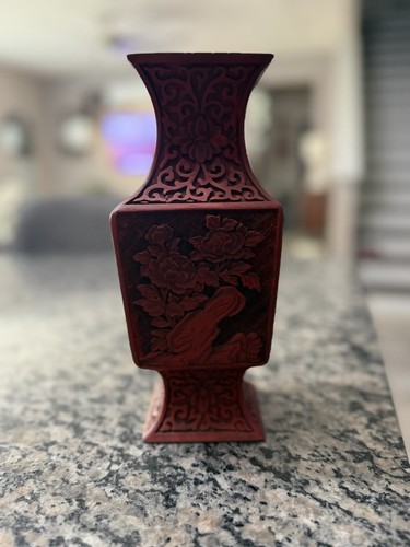 Vaso cinese lacca di - vaso,
