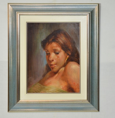 Dipinto olio compensato - olio,