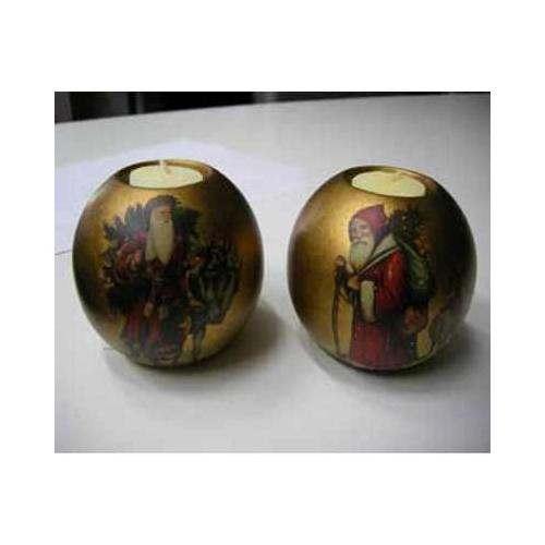 Portacandela ceramica oro - ceramica,