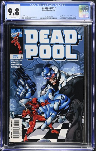 Deadpool cgc wp nm - #17, nm/mt