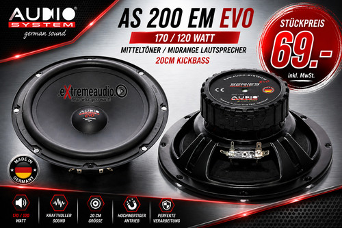 Sistema audio 200 evo - 200, em