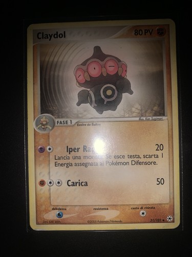 Carta pokémon claydol 101 - claydol, 31/101