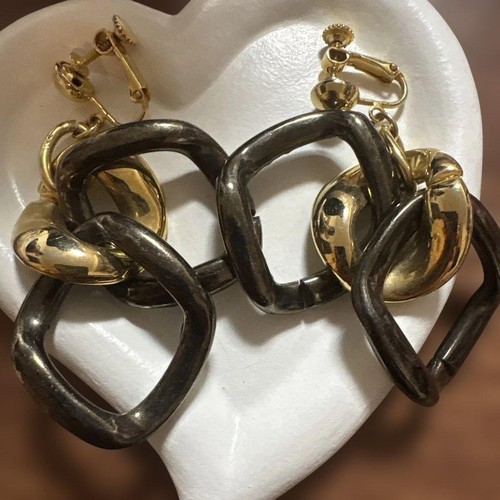 Collana vintage oro nero a - in,