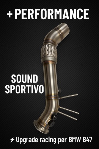 Downpipe bmw b47 serie - serie, 1