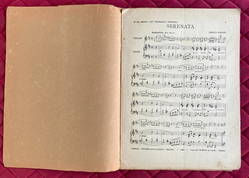 Spartito musicale serenata - spartito,