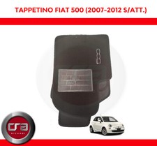 Tappetini Fiat 500 in moquette battitacco in plastica tappeti auto 4 pezzi