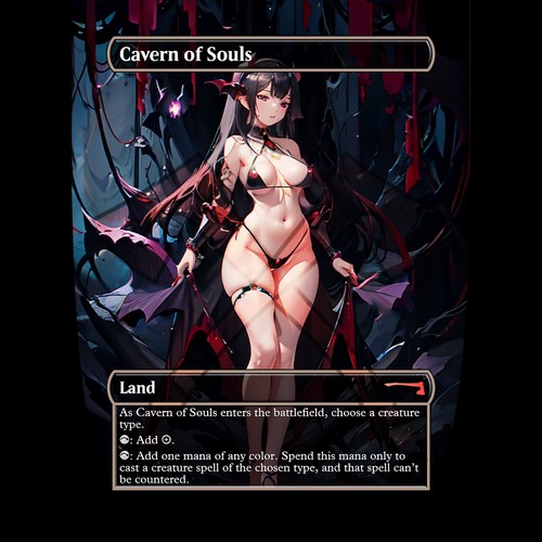 Carta stile waifu anime - carta,