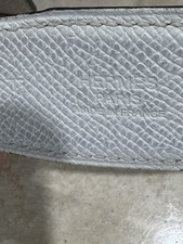 Cintura uomo HERMES bianca e