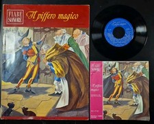 IL PIFFERO MAGICO di R Browning FIABE SONORE 14 Fabbri + DISCO 1966 illustrato