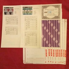 Knitmaster Punchcards Doppio Jacquard Serie 73 Carte 351-360
