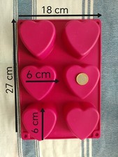 Stampo in silicone cuori grandi