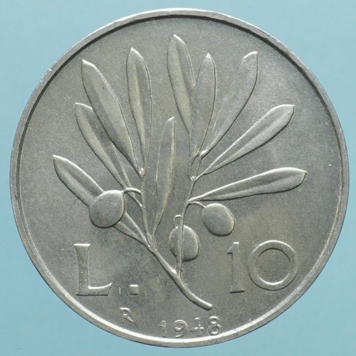 Repubblica italiana lire - italiana, 10