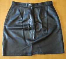 BELLO BOYS minigonna donna vera pelle nera nappa tg 42 M nero nappato mini gonna
