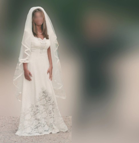 Abito sposa color crema in - da,