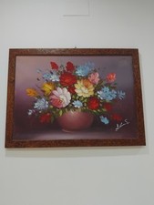 Grande Quadro Olio Su Tela