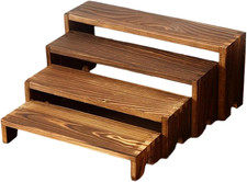 Sopralzo Tavolo per Esposizione | Portadolci in Legno Ripiano Espositivo | 4 Pez
