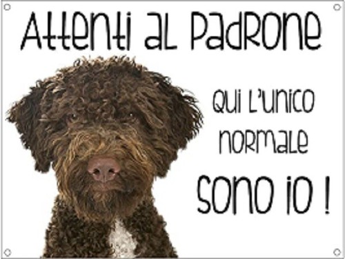 Targa cartello attenti cane - cartello, al