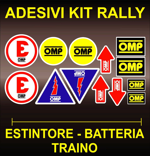 Adesivi sticker omp kit - adesivi,