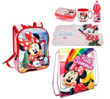 Set zainetto scuola minnie - set,